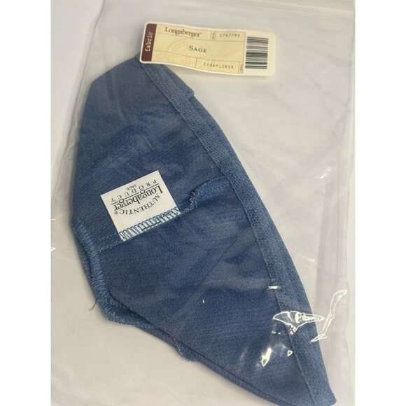 VTG 90s Longaberger Sage Corn Flower Basket Liner Blue Fabric NIP #27205728 - Picture 3 of 3